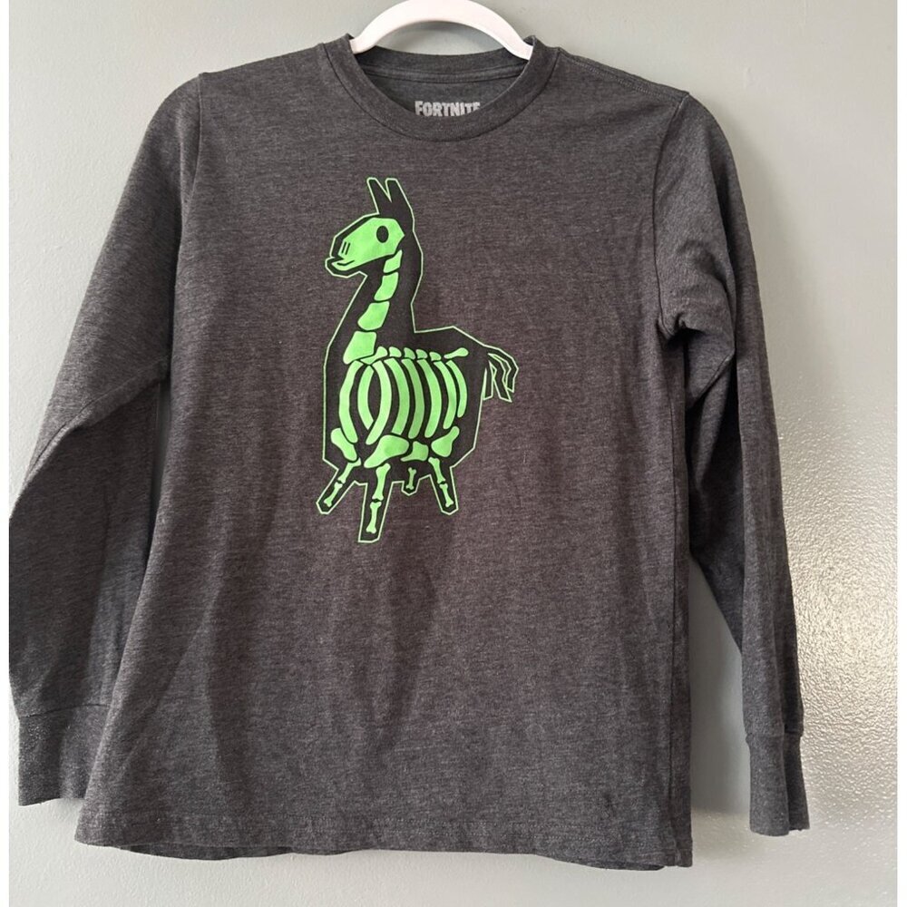 Fortnite Boys 10-12 Long Sleeve T-Shirt Gamer Graphic Tee Youth Y2K Esports